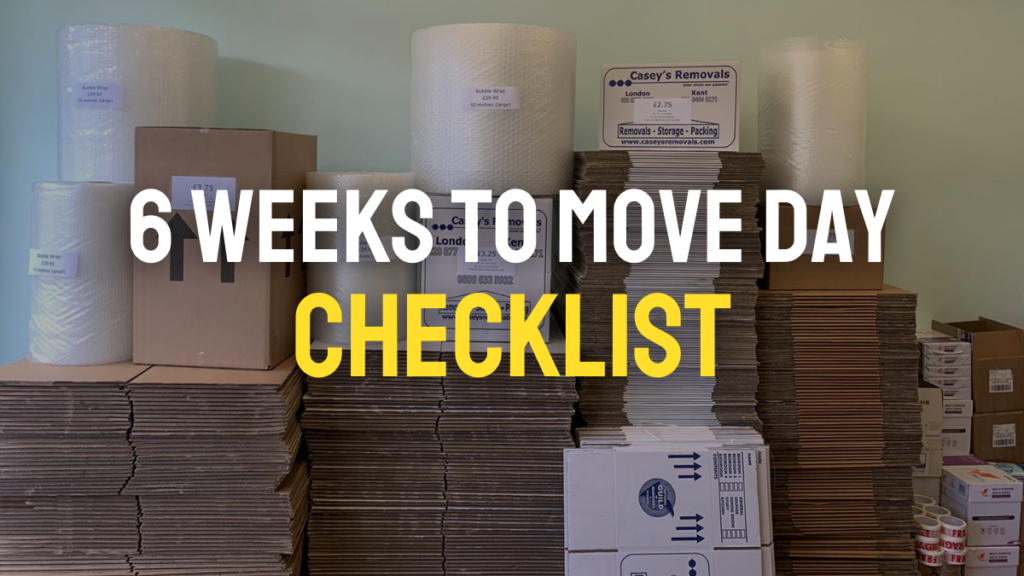Six weeks to move day checklist