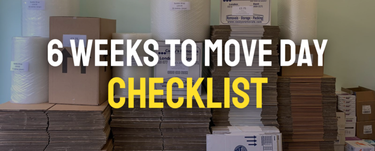 6 Weeks to Move Day: Checklist
