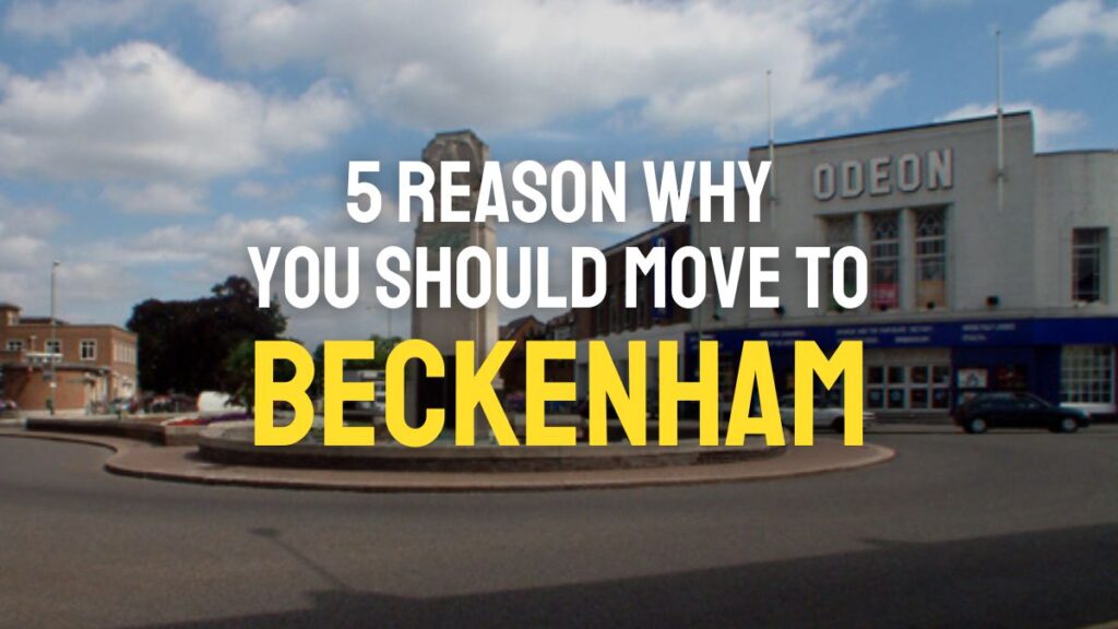 View of Beckenham war memorial with the words 5 reasons why you should move to beckenham written over the top